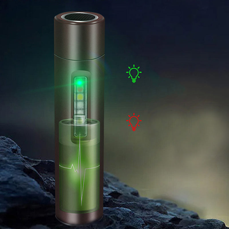 Mini Pocket LED Flashlight Magnetic Work Light- USB Rechargeable
