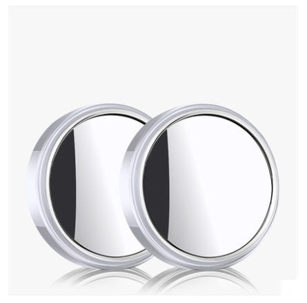Car Rearview Mirror Small Round Mirror Reversing Blind Spot Mirror HD 360 Degree Adjustable Wide Angle Mirror Reflective Mirror