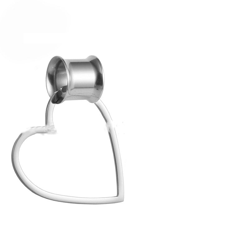 316L Stainless Steel Auricle Ornaments With Love PVD Electroplating