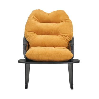 Comfortable Yellow Balcony Rocking Chair