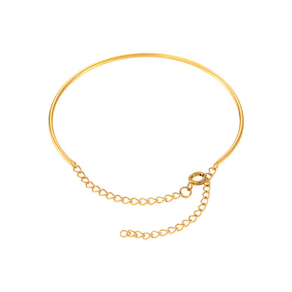 Stainless Steel PVD Gold-Plated Coil Bracelet