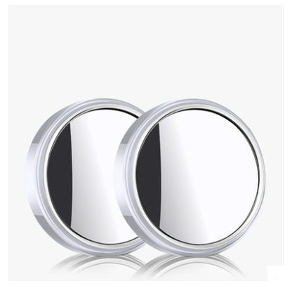 Car Rearview Mirror Small Round Mirror Reversing Blind Spot Mirror HD 360 Degree Adjustable Wide Angle Mirror Reflective Mirror