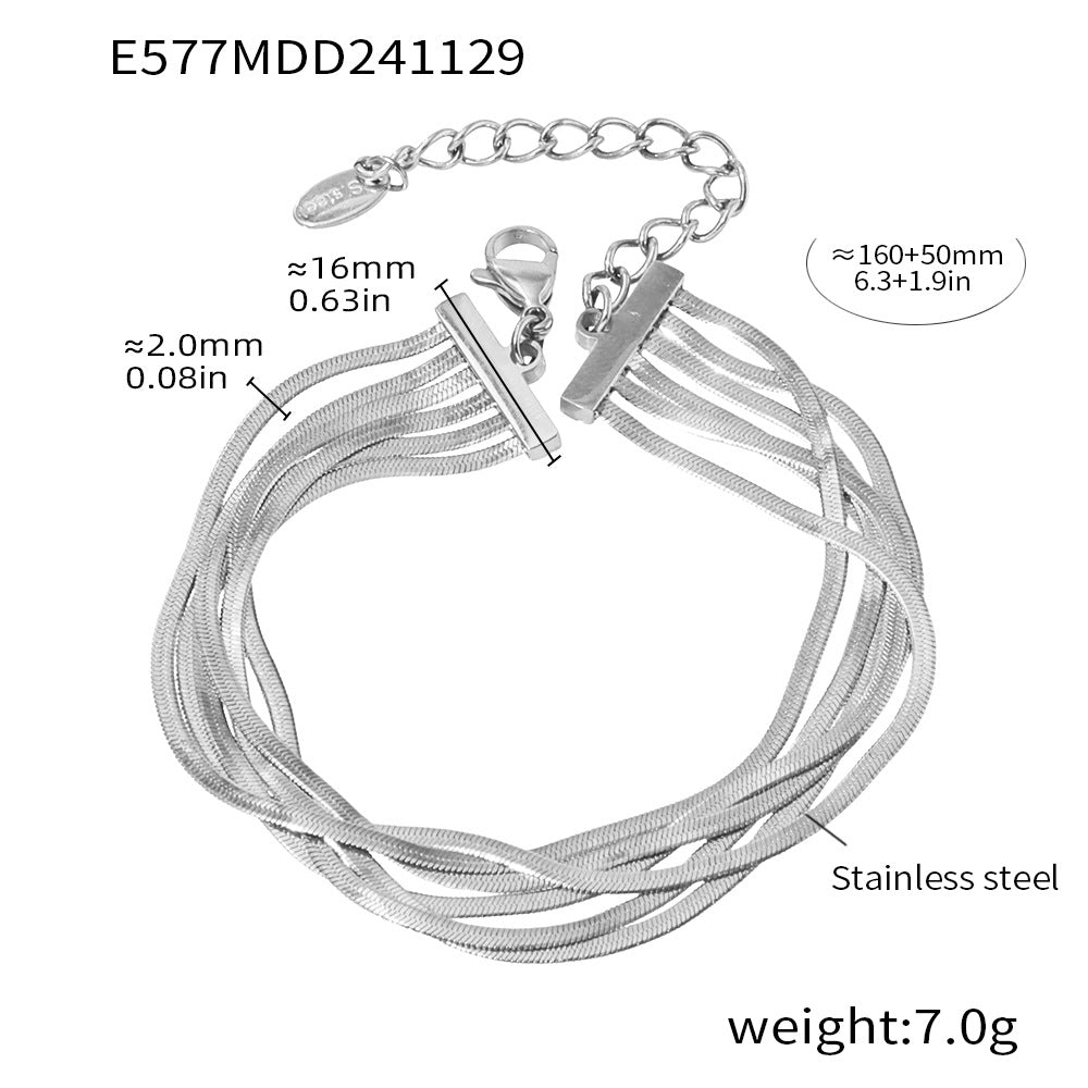 Titanium Steel PVD Vacuum Gold-plated Non-fading Women's Jewelry