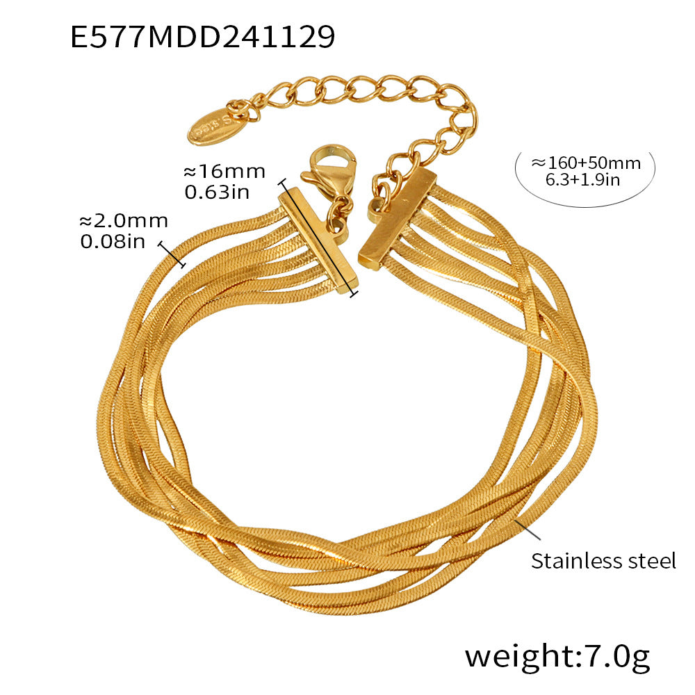 Titanium Steel PVD Vacuum Gold-plated Non-fading Women's Jewelry