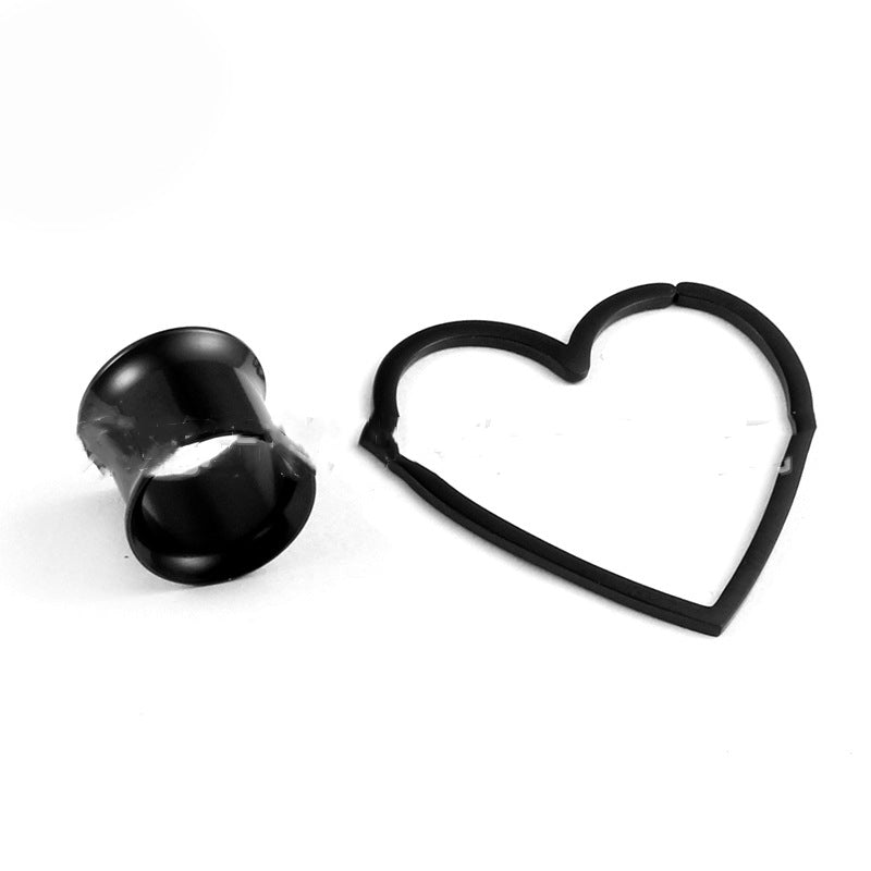 316L Stainless Steel Auricle Ornaments With Love PVD Electroplating