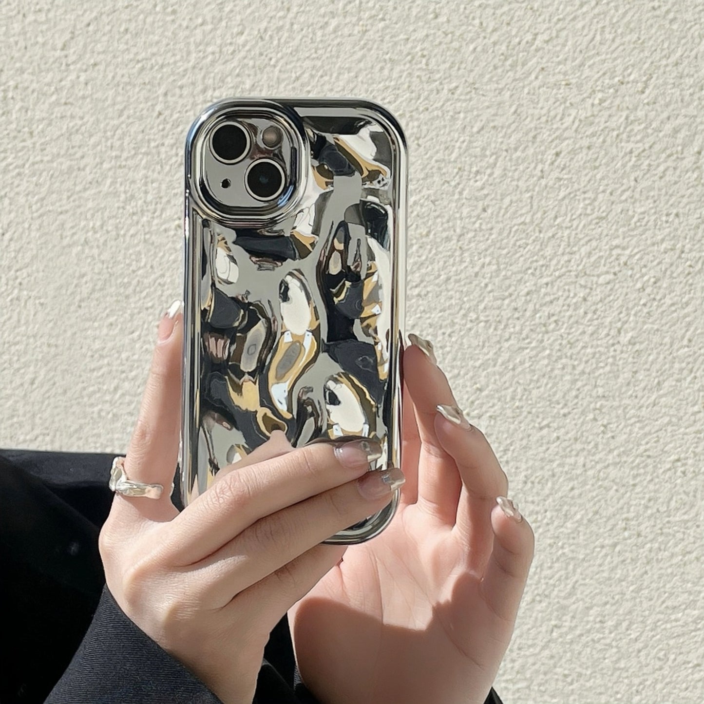 Creative Solid Color Meteorite Phone Case