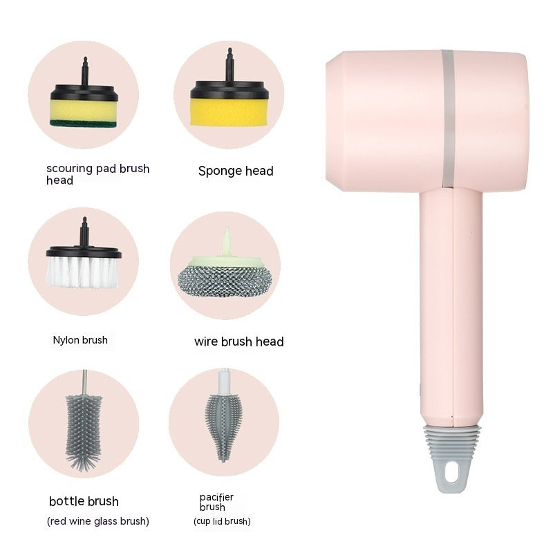 Multifunction Electric Cleaning Brush - Wireless USB Rechargeable, Professional Scrubber for Kitchen, Bath, and More